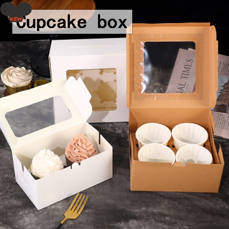 HKS 1 Hộp Đựng Bánh Cupcake Nhiều Kích Cỡ