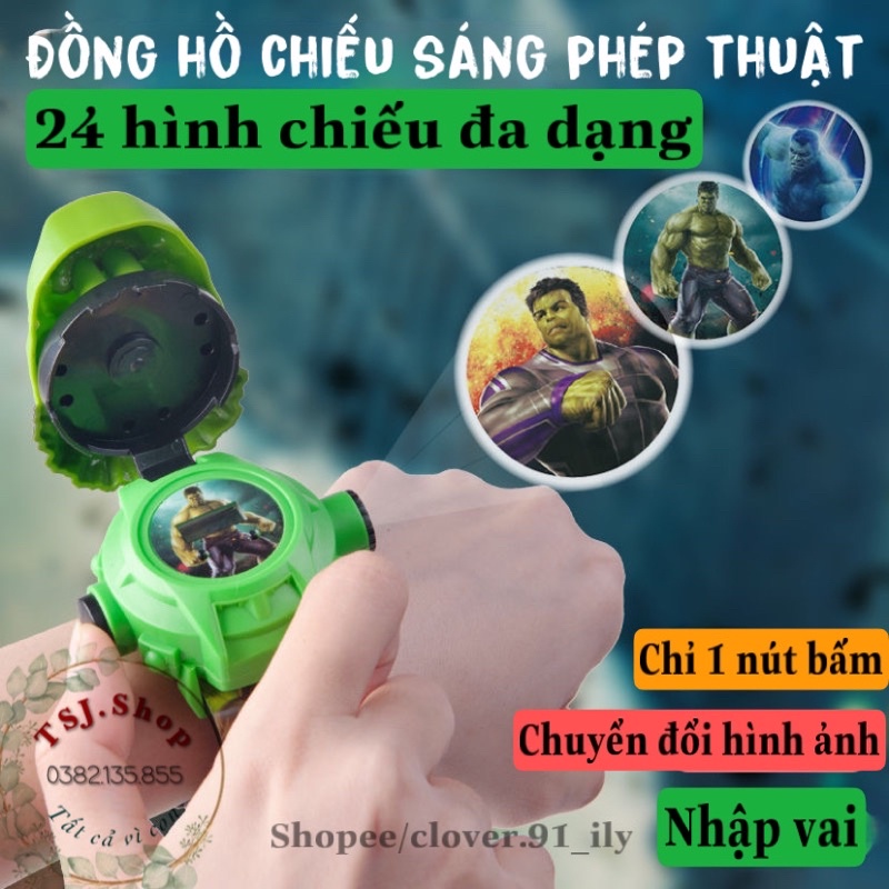 &lt;TẶNG QUÀ 20k&gt; Đồng hồ trẻ em chiếu sáng 24 hình chú chó cứu hộ, đồng hồ thông minh trẻ em