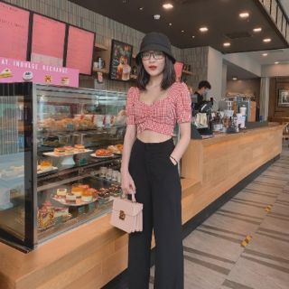Set áo kẻ caro