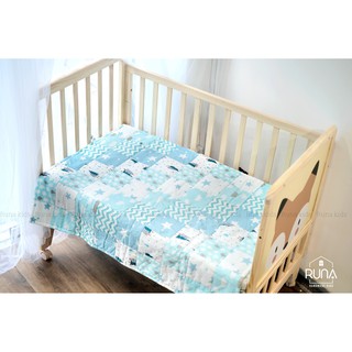 Chăn quilt chần bông runakids - chăn chần cotton hàn cho bé