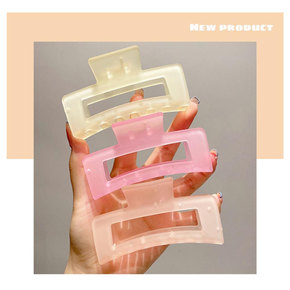 Kẹp Tóc Acrylic Màu Kẹo Thời Trang Cho Nữ E2W5