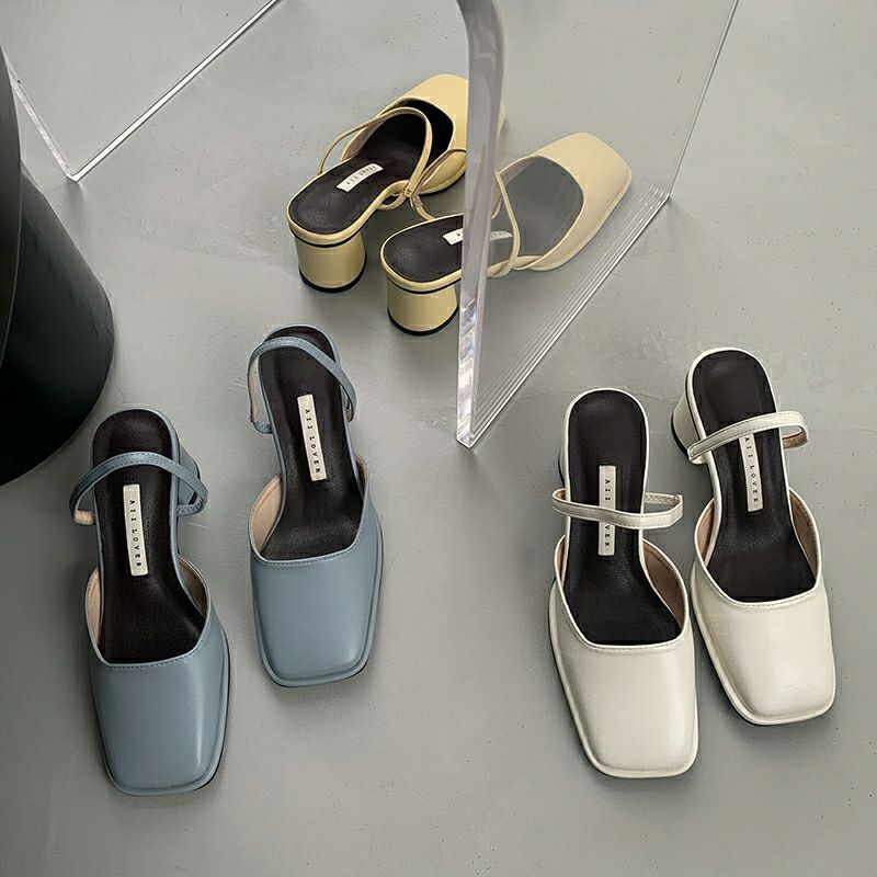 Giày mũi vuông kiểu pháp