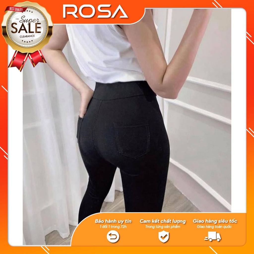 Quần Legging Nữ Cạp Cao Thể Thao Cá Tính ROSA