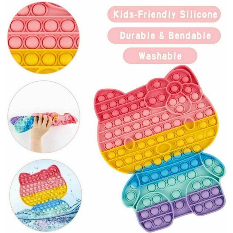 Đồ Chơi Bóp Giảm Căng Thẳng Hình Hello Kitty Bằng Silicone