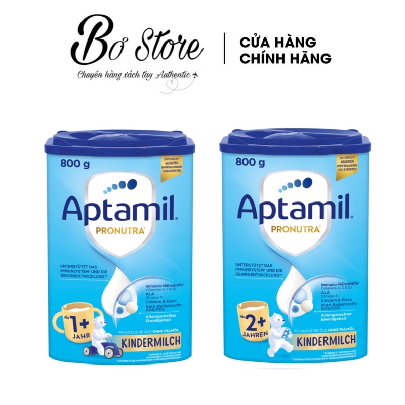 [ĐI AIR 100%] Sữa Aptamil 1+, 2+ Hộp 800g Đức