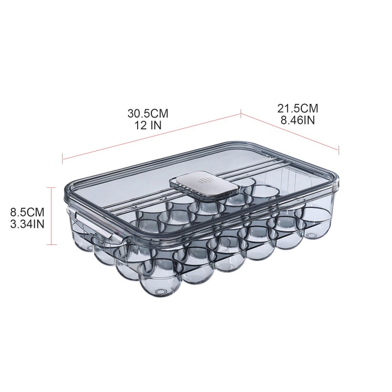 Khay Đựng Trứng 24 Ngăn Trong Suốt Sức Chứa Lớn Tiện Dụng