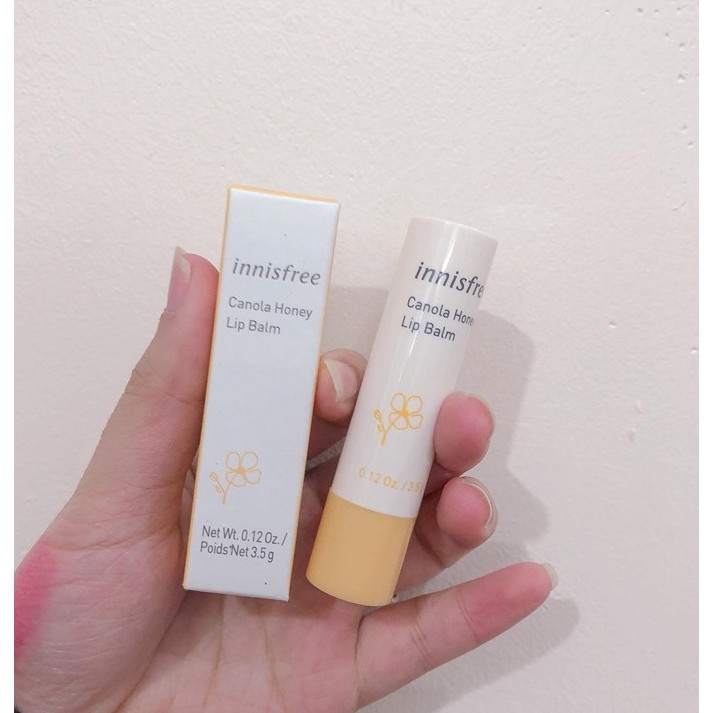 Son dưỡng môi không màu Innisfree Canola Honey Lip Balm Stick nội địa Hàn Quốc