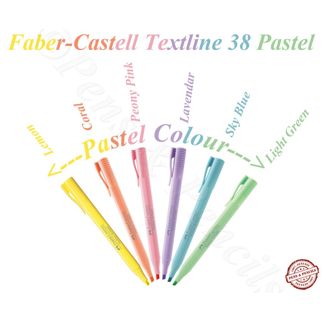 [Tông Màu Pastel & Dạ Quang Sáng] Bút Dạ Quang Faber-Castell Textliner 38 Pastel & Fluorescent