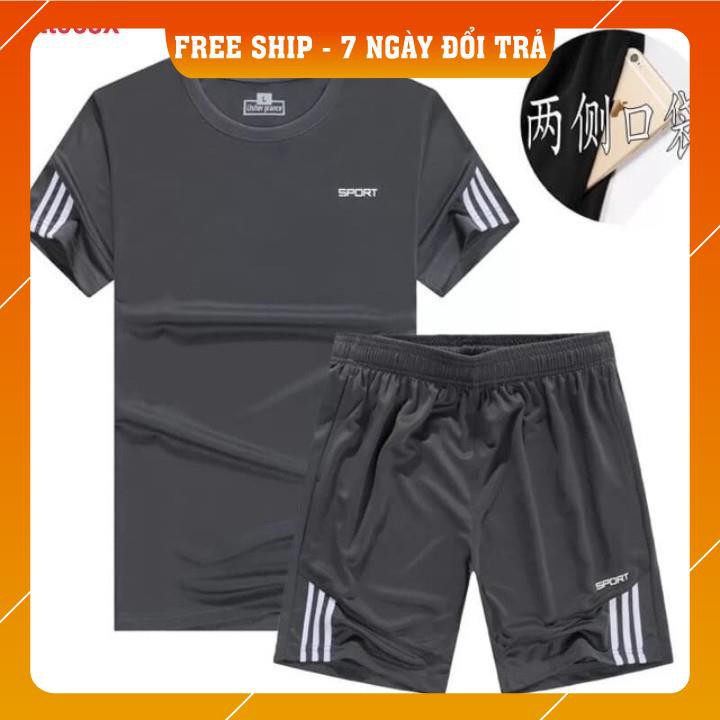 Đồ Thun Đùi ⚡️FreeShip - Giá Sập Sàn⚡️ Set Bộ Quần Áo Thể Thao Nam SDNREC Kèm Ảnh Thật mới nhất 2023