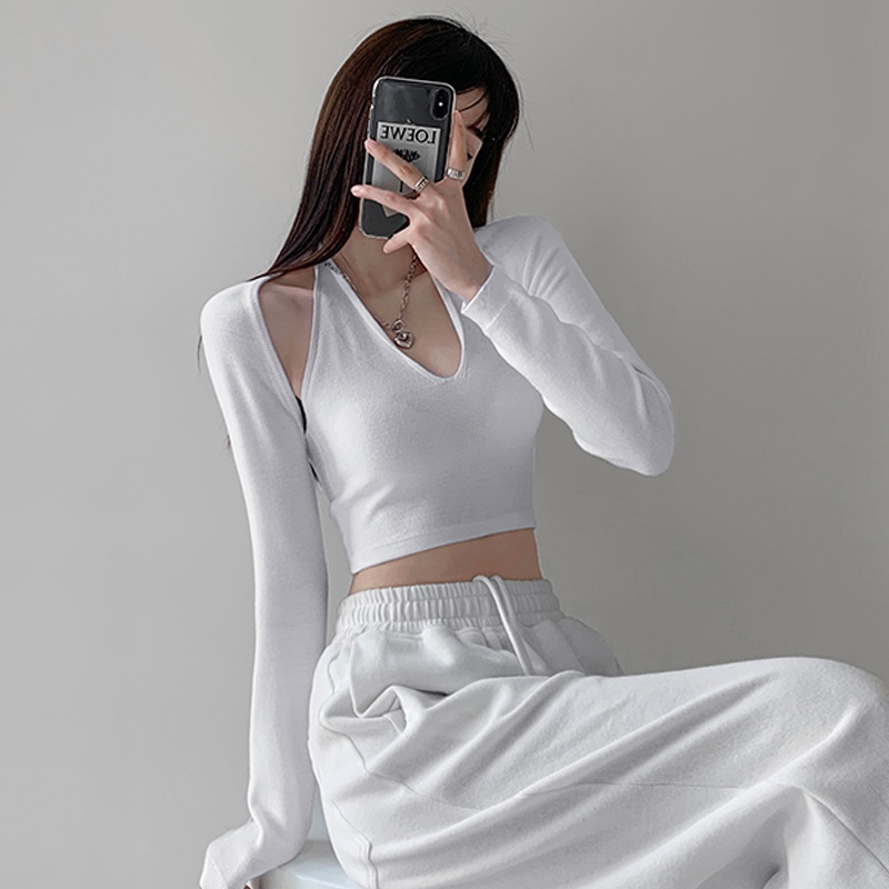 (3 Màu) Áo Croptop Dây Thiết Kế Mới Quyến Rũ Thời Trang Mùa Hè Dành Cho Áo Yếm Cột Dây nữ