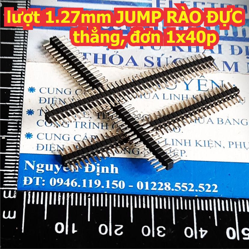 5 cái lượt 1.27mm 1.25mm đực, thẳng, đơn 1x40p kde0469