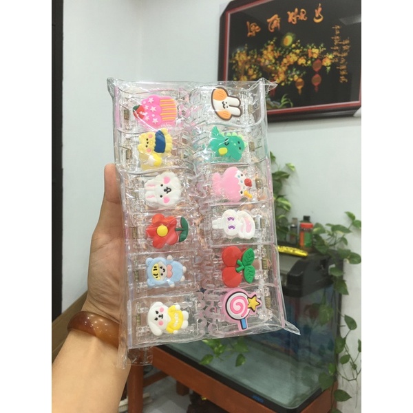 Kẹp Tóc, Kẹp Càng Cua Hình Trái Cây 5 Răng Dễ Thương