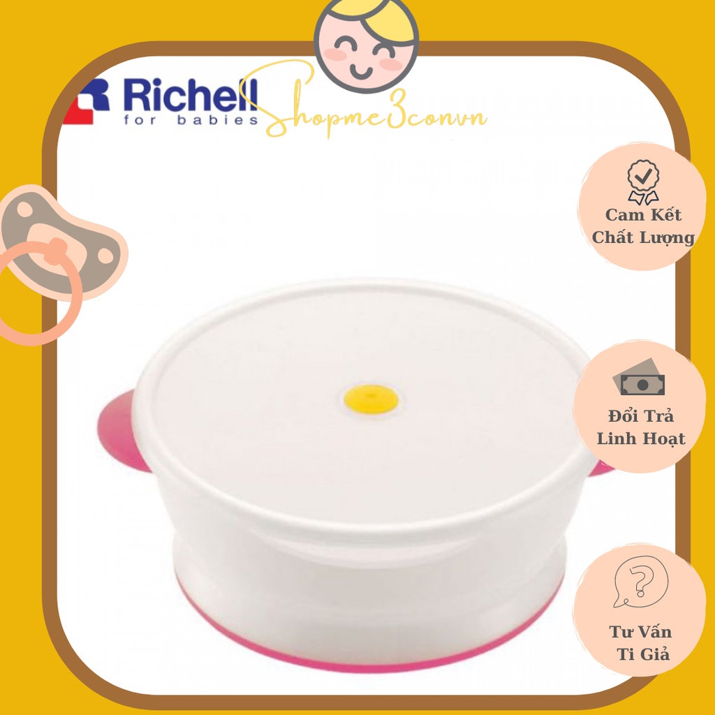 Bát Ăn Dặm Cho Bé Có Nắp Richell Loại To 330ml