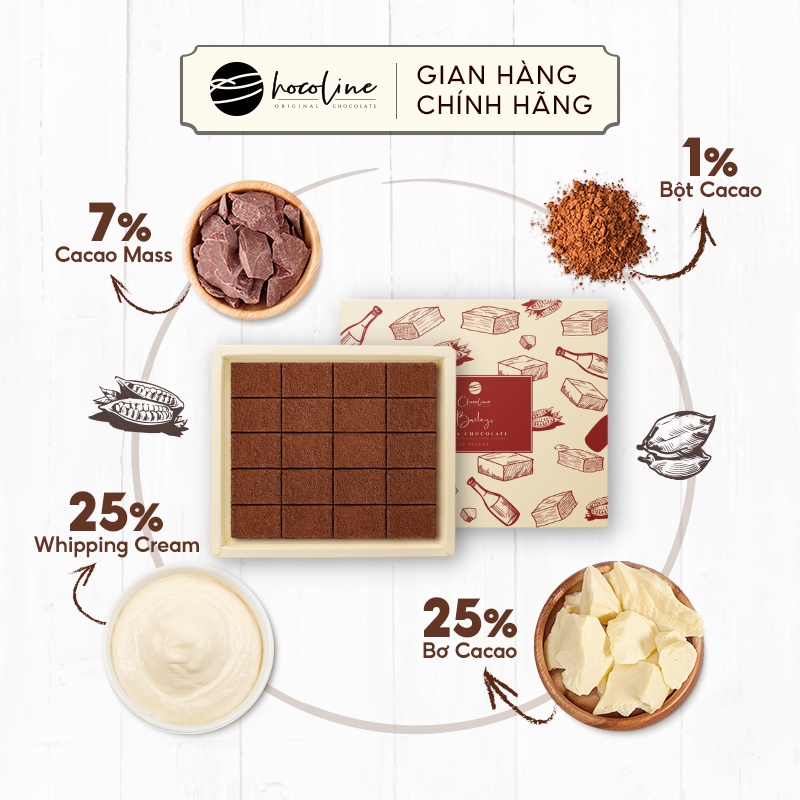 Socoline Chocoline Combo 3 hộp fullsize  Vị Cà Phê, Vị Baileys, Vị Sữa Milk Choc - Hàng Chính Hãng