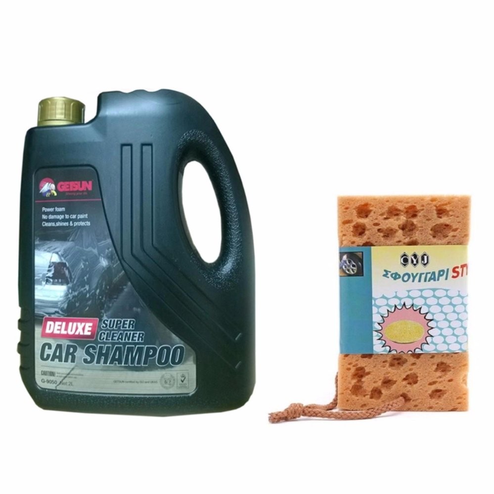 [HOT] Nước rửa xe ô tô xe máy super cleaner  kèm Mút lau rửa xe