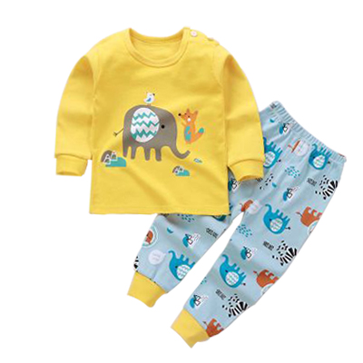 Bộ Đồ Ngủ Pijama 2 Món Họa Tiết Hoạt Hình Cho Bé