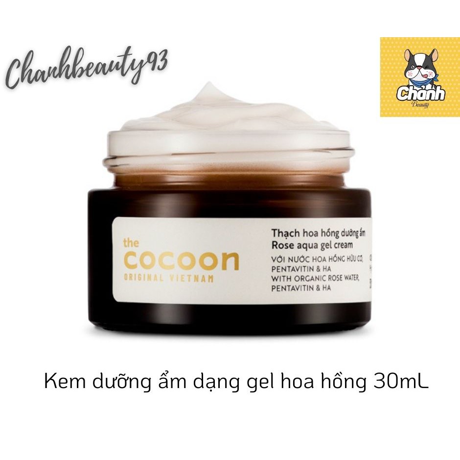 Kem dưỡng ẩm dạng gel chiết xuất hoa hồng The Cocoon