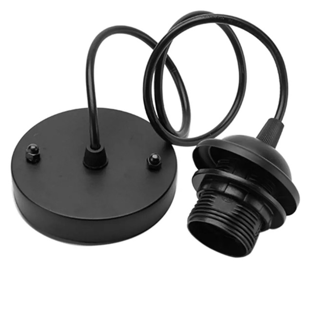Đèn thả trang trí T051 ,Đèn thả trần Chao nhôm 22cm giá rẻ nhiều màu, chao đèn treo ngoài trời kèm dây đui và đế ốp trần