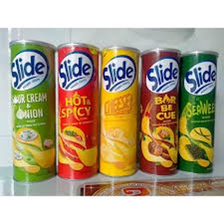Đủ vị - snack khoai tây slide lon 160g