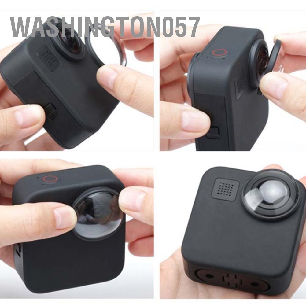 Washington057 2PCS Acrylic Waterproof Dustproof Anti-oil Protective Lens Cover for GoPro Max Sports Cameras