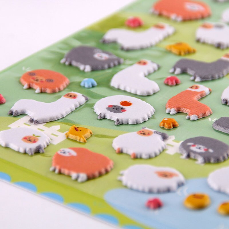 Set 3 Sticker Hình Động Vật Hoạt Hình Cho Bé