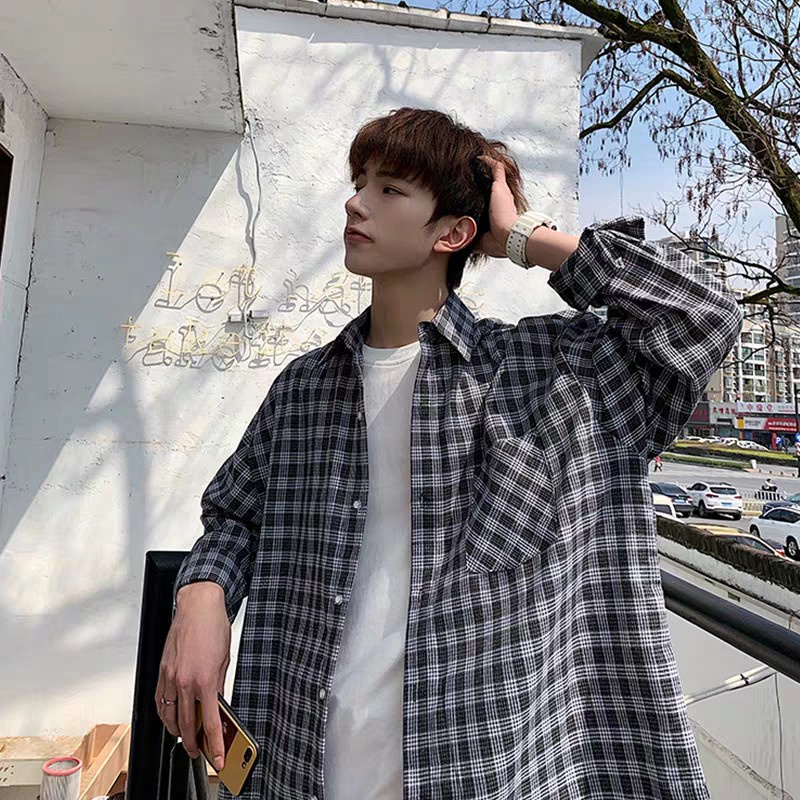 ÁO SƠ MI KẺ CARO ULZZANG / ÁO SƠ MI FORM RỘNG OVERSIZE HOT