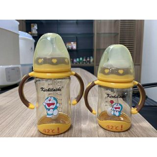 Bình sữa PPSU cao cấp cổ rộng cảm ứng nhiệt Kichi kèm van chống sặc 180ML /240ml KICHILACHI (Công nghệ Nhật)