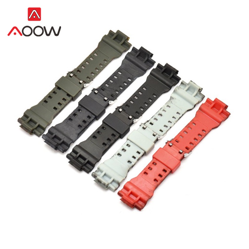 Dây Đeo Đồng Hồ Cao Su Silicon 16mm Họa Tiết Rằn Ri Chống Nước Cho Casio G-Shock GA-110 GA-100 GA-120