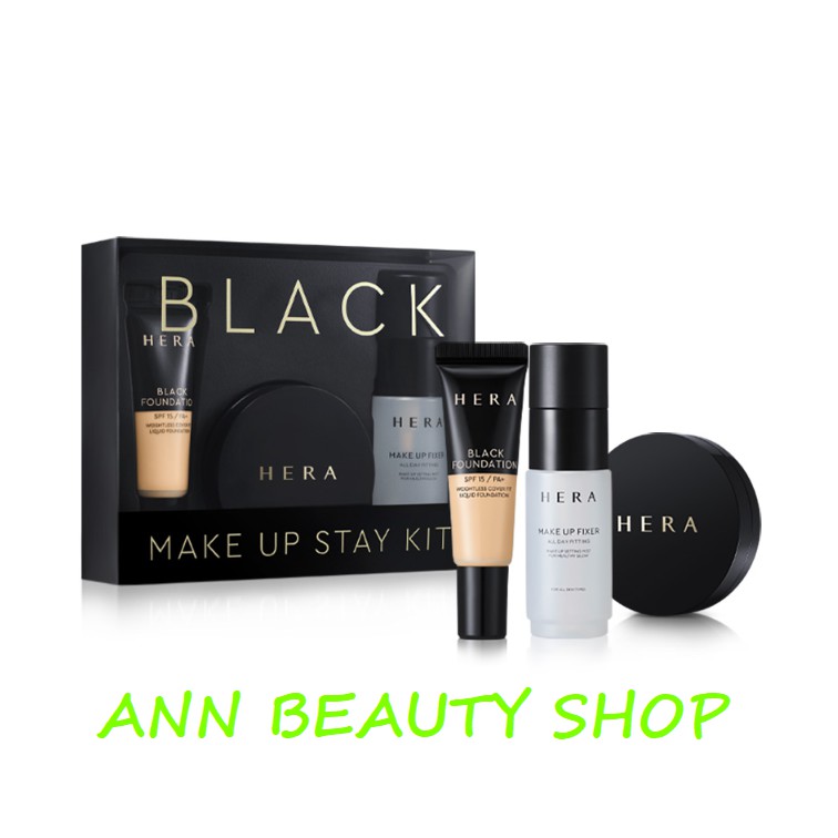 Set 3 món Black Make Up Stay Kit Hera Minisize