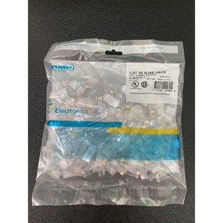 Hạt mạng RJ45 CAT5/CAT6 AMP 100% Chân Đồng hộp 100 hạt-CHỐNG OXY HÓA TUYỆT ĐỐI
