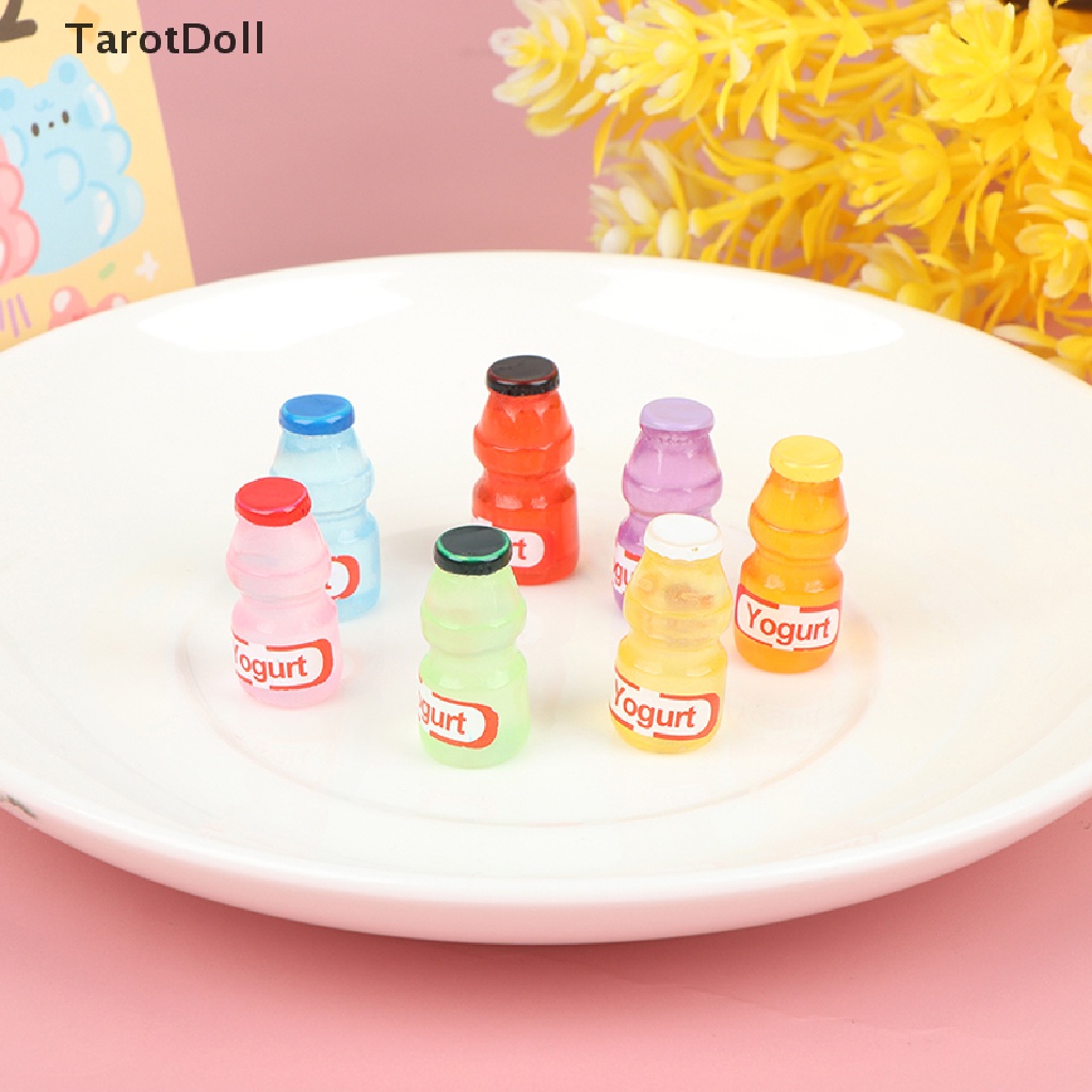 Set 5 Chai Sữa Mini 1 / 12 Dùng Để Trang Trí Nhà Búp Bê
