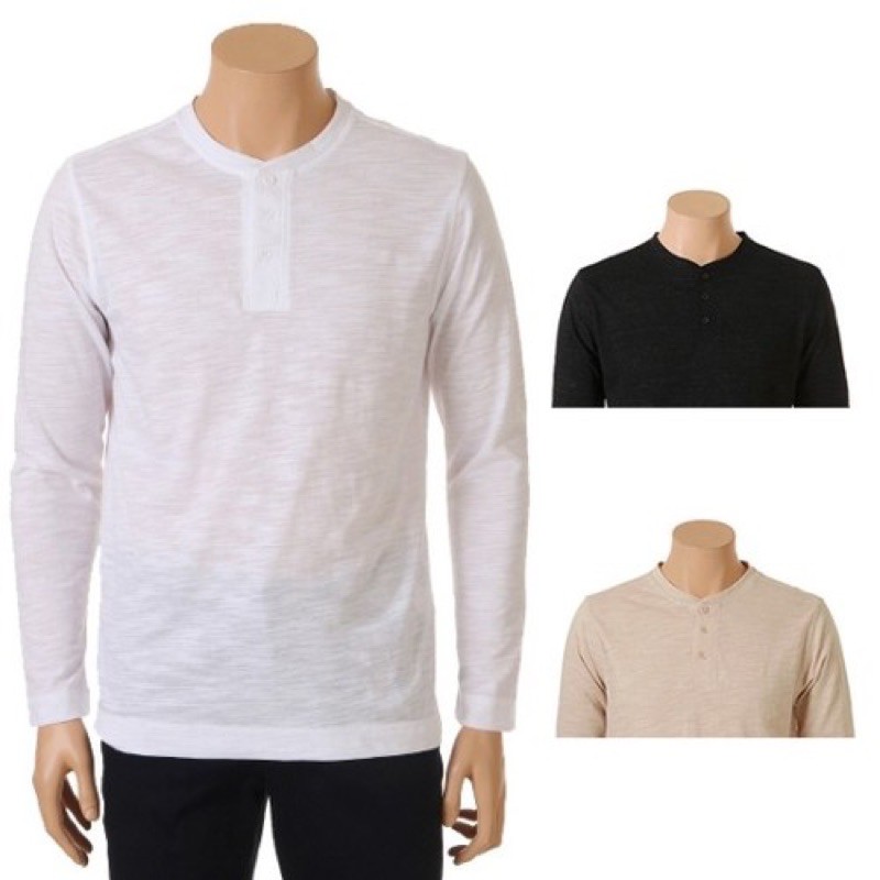 áo thun cotton dài tay polham xuất hàn xịn bao check cod ful túi tag mac thẻ bài | BigBuy360 - bigbuy360.vn