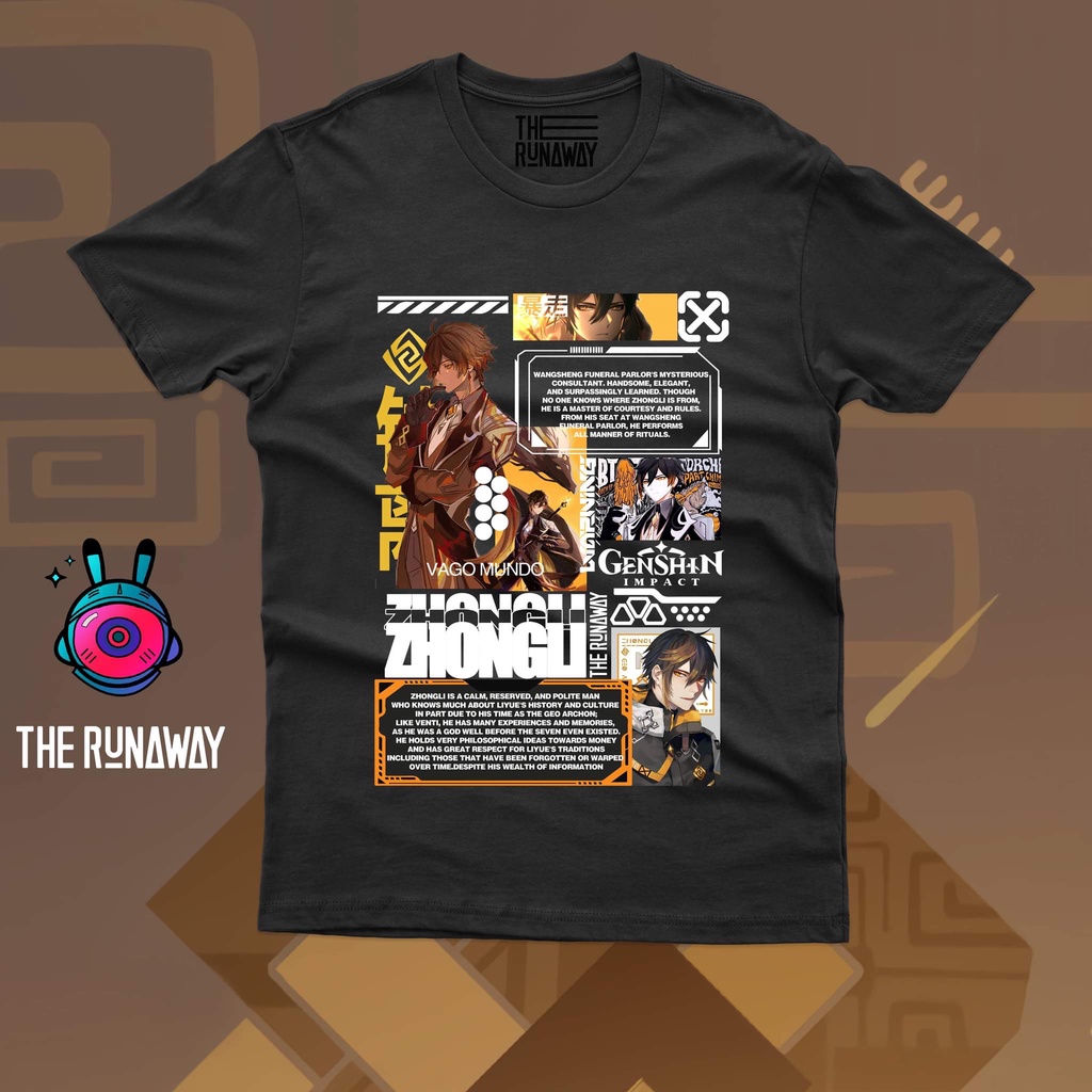Áo phông Genshin Impact: Zhongli 100% Cotton Nam / Nữ  by The Runaway