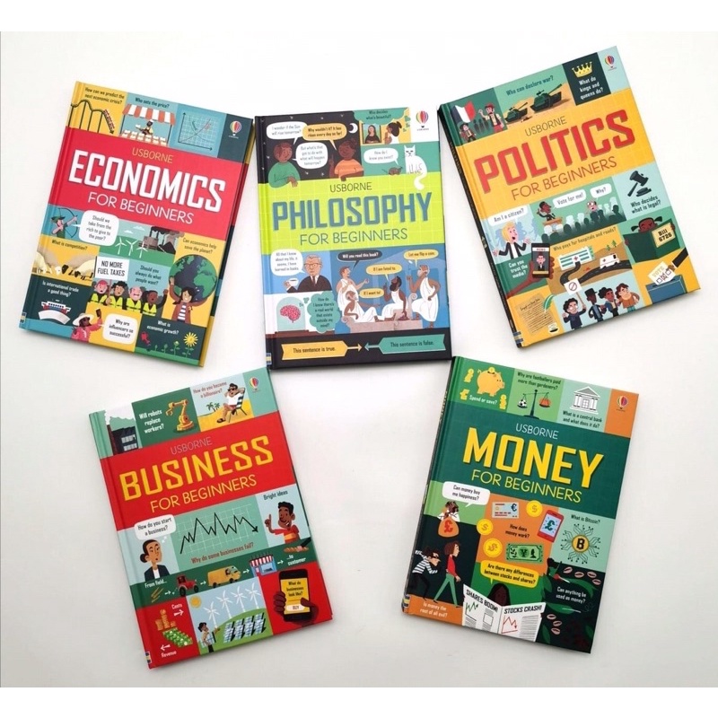 Sách - Bộ 5 cuốn Money, Business, Economics, Philosophy, Politics for beginner