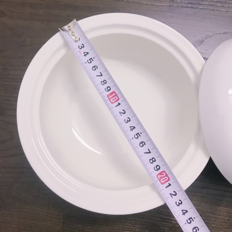 Âu đựng cơm sứ có nắp trắng trơn Minh Châu  - Bảo hành 1 đổi 1