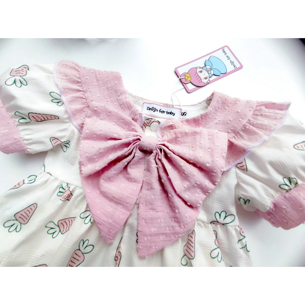 Body carot dễ thương bé gái[𝑻𝑨̣̆𝑵𝑮 𝑲𝑬̀𝑴 turban+𝑮𝑰𝑨̂̀𝒀 𝑽𝑨̉𝑰]Su Shop thời trang thiết kế