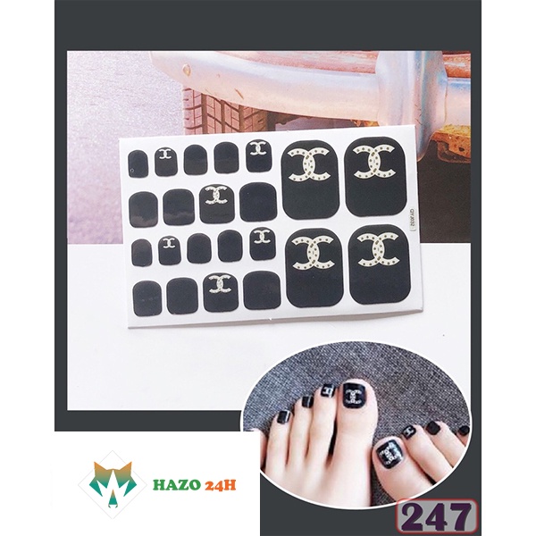 Set Sticker Dán Móng Chân 3D Cực Xinh Cho Các Nàng P247 Qy020-032 Siêu Hot - Hazo