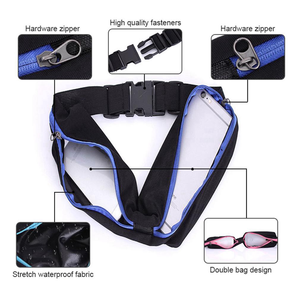 Túi đeo hông đựng điện thoại có khóa kéo đôi tiện dụng | BigBuy360 - bigbuy360.vn