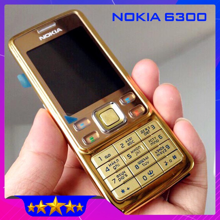 Điện Thoại Nokia 6300 màu vàng gold, main zin, màn hình zin giá rẻ – BH 12 tháng