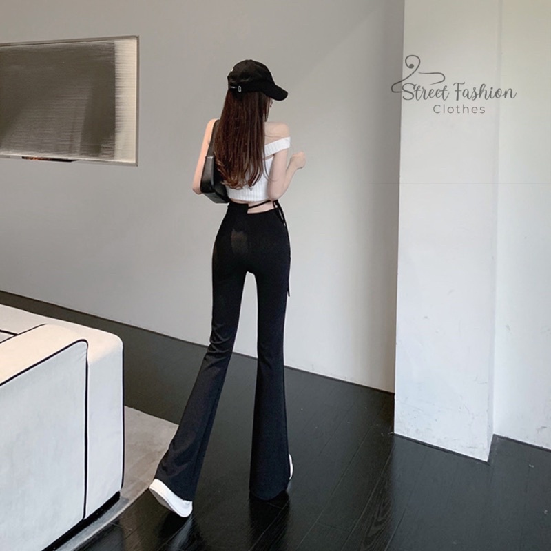 Quần ống loe W.ang trending hách dáng, hách eo