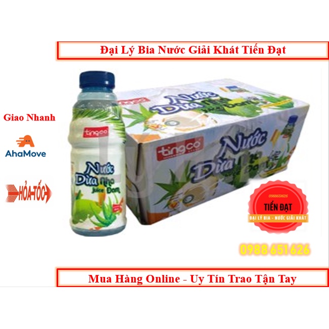 Thùng 24 Chai Nước Dừa Nha Đam Tingco 500ml Mới Đang Hot Trên Thị Trường