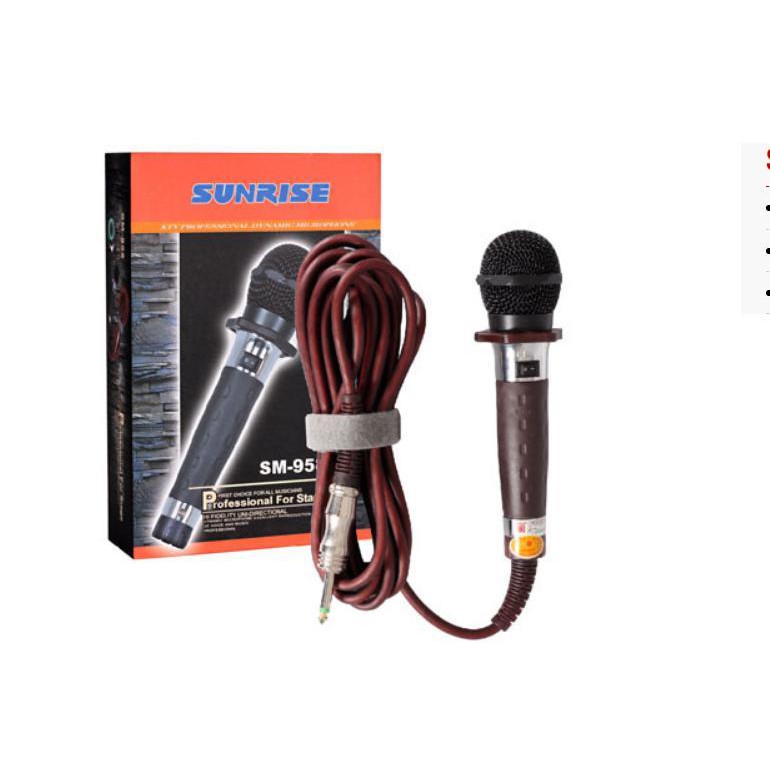 Micro Karaoke Có Dây Sunrise SM 958