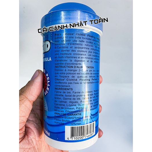 THỨC ĂN CHO CÁ ALI, HỒNG KÉT, TAI TƯỢNG CICHLID PROCHOICE 120G