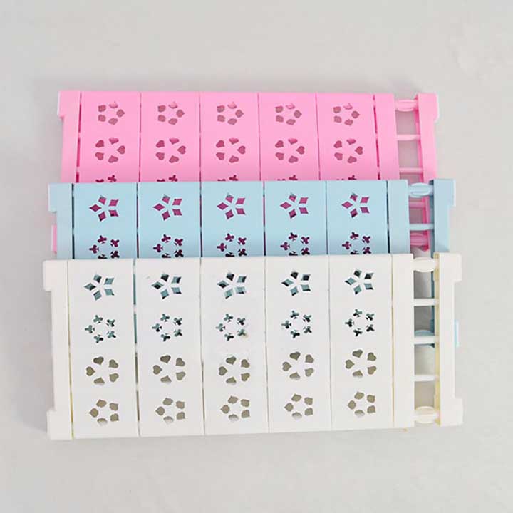 Kệ đa năng chia ngăn tủ không cần khoan bắt vít 74-135cm