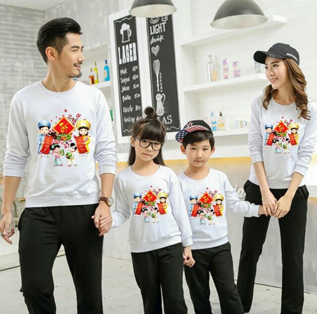 Áo THU ĐÔNG GIA ĐÌNH CHẤT ĐẸP GIÁ RẺ.  NỈ BÔNG LOẠI 1