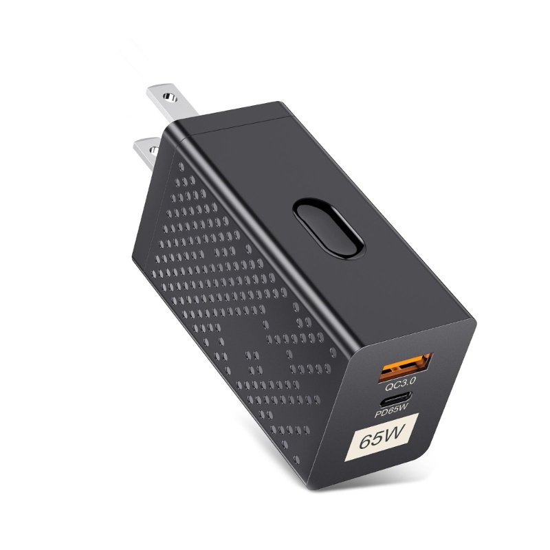 Củ Sạc Nhanh 65W GaN 3 0 Type C PD USB Cho QC 3 0 Laptop