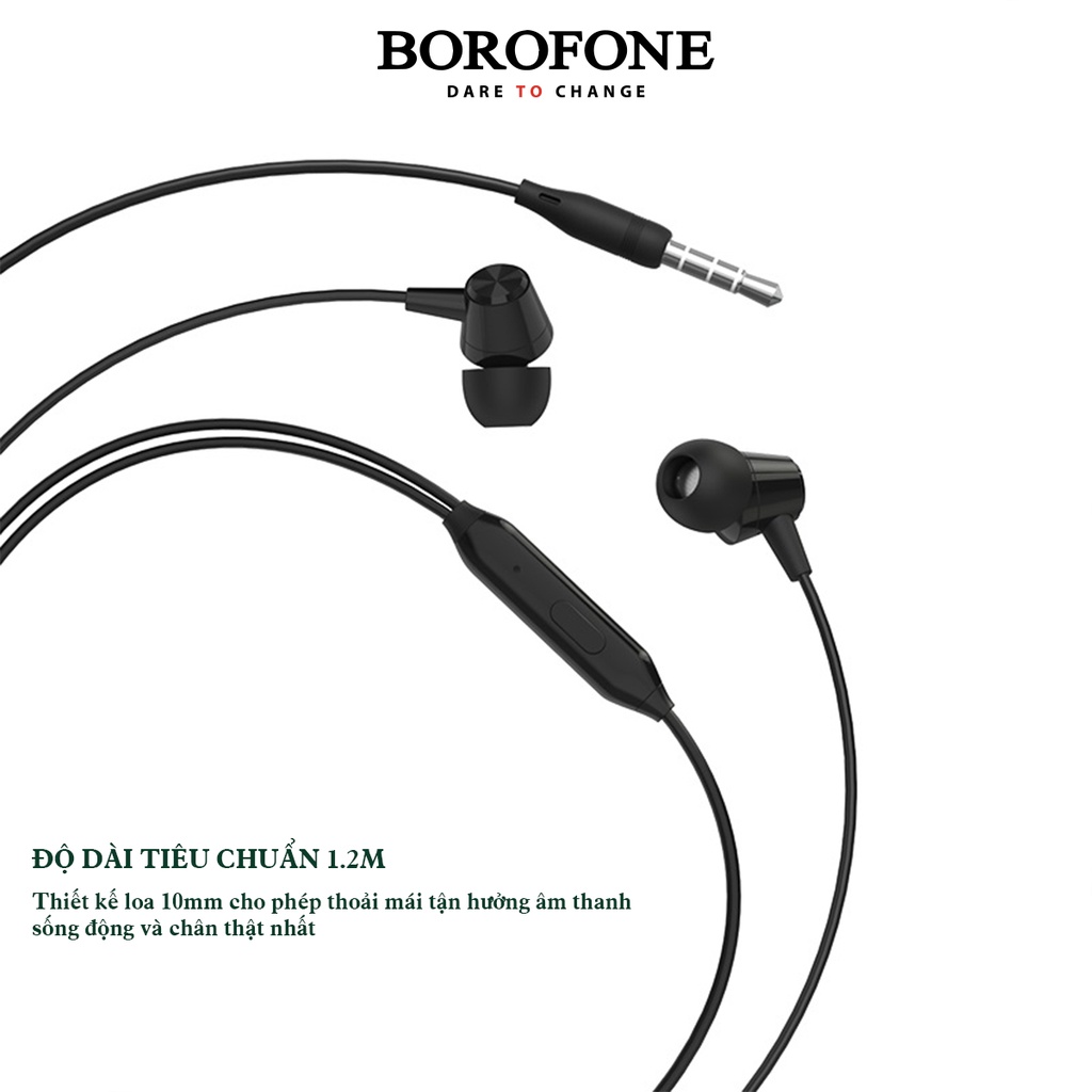 Tai nghe nhét tai có dây BOROFONE BM20 DasMelody dài 1.2m - AK Mobile