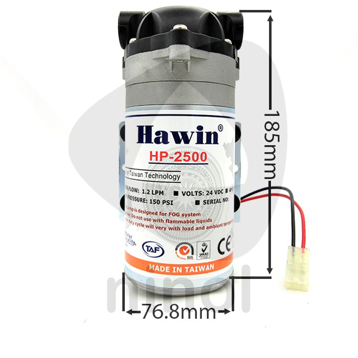 Máy bơm phun sương Hawin HP 2500-15 béc