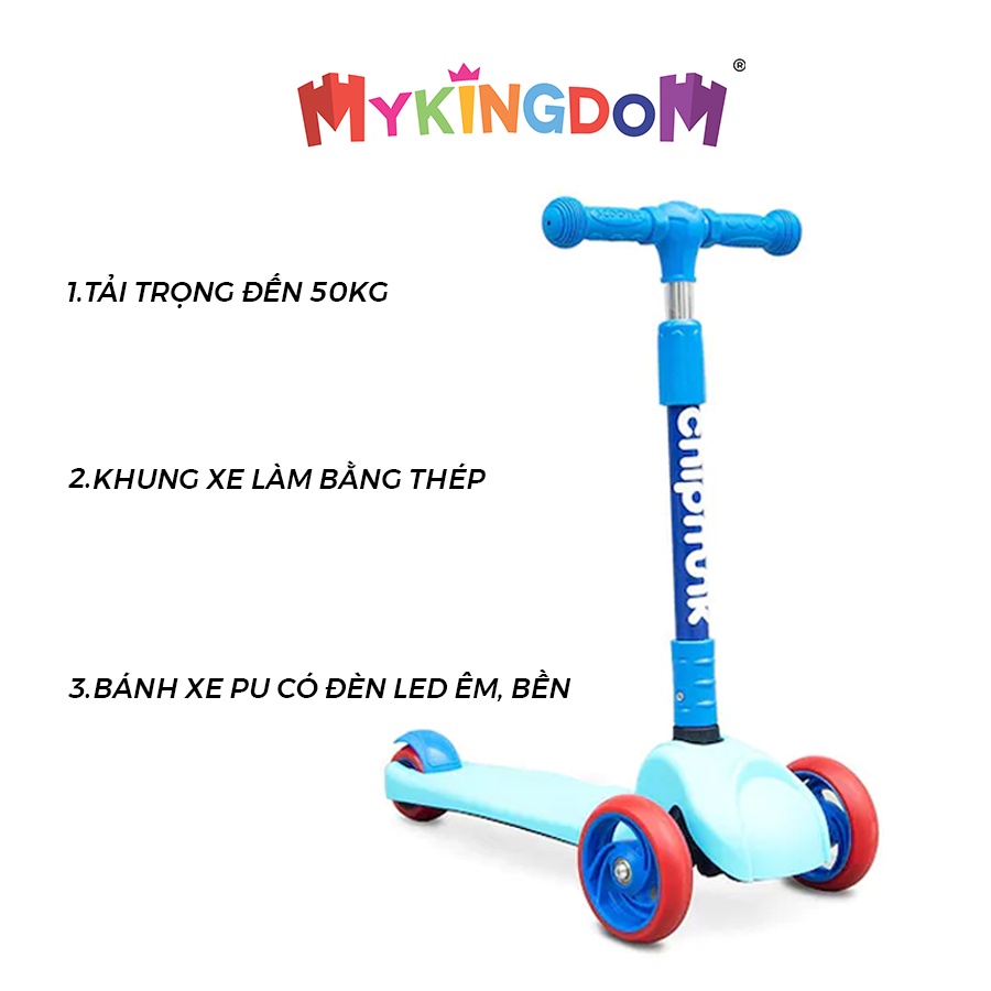 Xe Scooter Royal Baby Chipmunk 3 Bánh Xanh A-3/BLUE