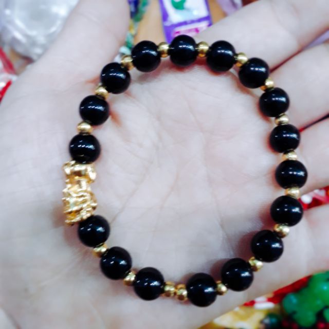 Lắc tay tỳ hươu mix màu vàng